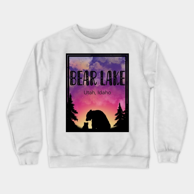 Bear Lake Crewneck Sweatshirt by Adorablewatercolors 
